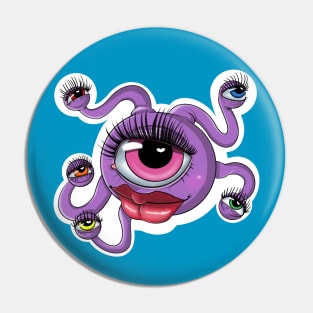 Beauty is in the Eye of the Beholder Pin