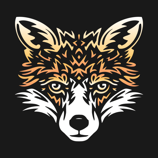 Tribal Tattoo Style Fox by CeeGunn