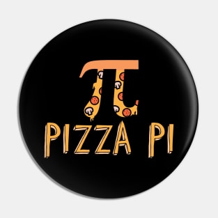 Cute & Funny Pizza Pi Pizza Pie Math Joke Pun Pin