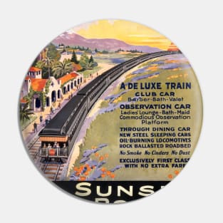 The New Sunset Limited Vintage Poster 1924 Pin