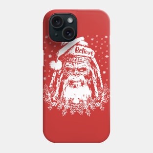 bigfoot santa Phone Case