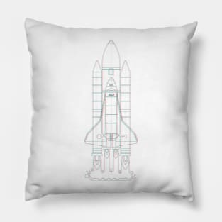 Houston Rocket NASA Space Shuttle Pillow