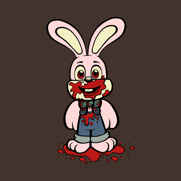 Pink Robbie the Rabbit by jellysoupstudios