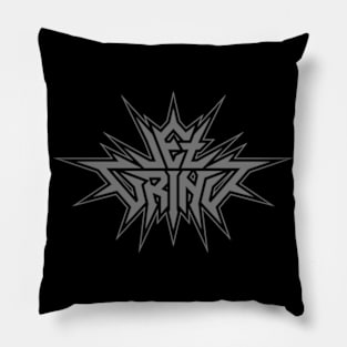 JET GRIND grey/blk Pillow