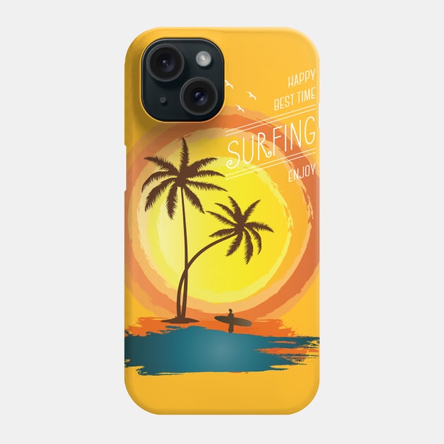 Enjoy surfing Phone Case by grafart