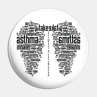 Asthma Lungs Tee Pin