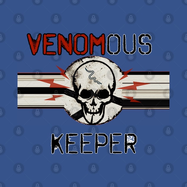 Venomous Keeper Skull (original) by The Illegal Goat Company