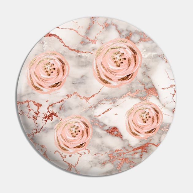 Rose Gold Marble Pin by ElenaDanilo