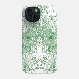 ABSTRACT PATTERN GREEN Phone Case