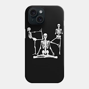 Skeleton Yoga Day Dead Fitness Womens Mens Halloween Phone Case