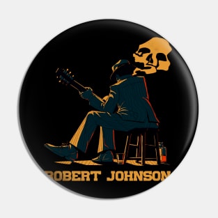 Soulful Storyteller Robert Johnson's Expressive Songcraft Pin