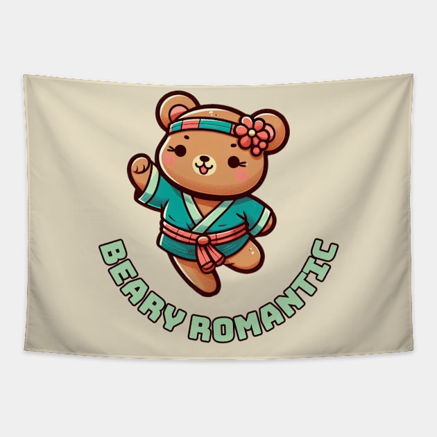 Dancing bear Tapestry by Japanese Fever