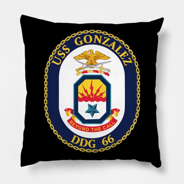 USS Gonzalez (DDG 66) wo Txt Pillow by twix123844