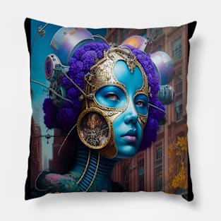 Surreal Pop Art Girl Pillow