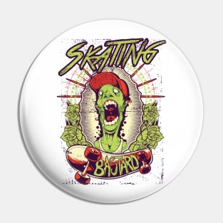 Skating Bastard Pin