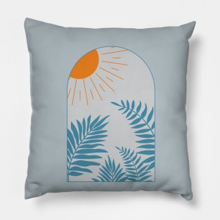 Diseño Estilo Boho  en tonos azules Pillow