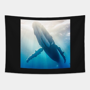 Whale in the sunlight Tapestry