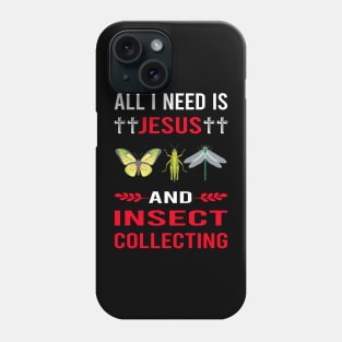 I Need Jesus And Insect Collecting Collector Collect Insects Bug Bugs Entomology Entomologist Phone Case