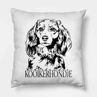 Funny Proud Nederlandse Kooikerhondje dog portrait Pillow