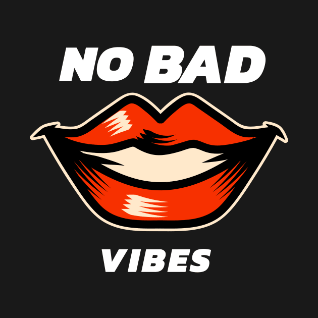 No Bad Vibes Smiley Face by hippyhappy