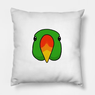 Eclectus Parrot Face Pillow