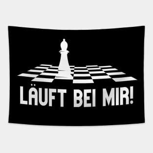 Läuft Bei Mir Schach Läufer Lustiges Schachspieler Tapestry