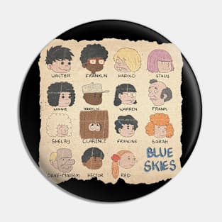 Blue Skies - Kids (Color) Pin