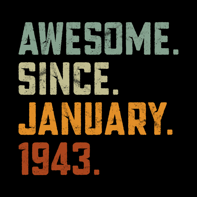 Awesome Since 1943 birthday by Mind Shapers