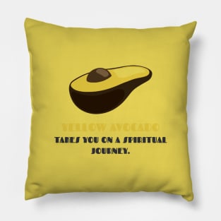 Yellow Avocado: Spiritual Journey Pillow