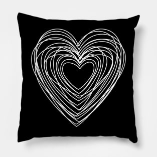 Graphic Heart of Hearts Pillow