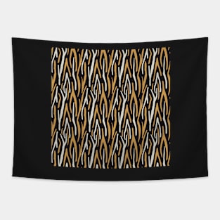 Modern Tiger Stripe Design Tapestry