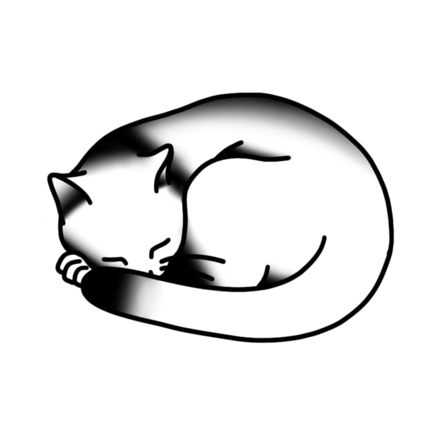 Nappin’ Kitty by drawingsbydarcy