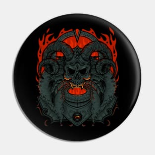 Demon Skull Devil Inside Me Pin