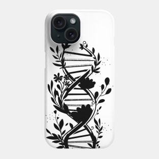 Floral Watercolor DNA flowers trees dna Phone Case