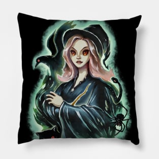 Witch and Dark Pets Pillow