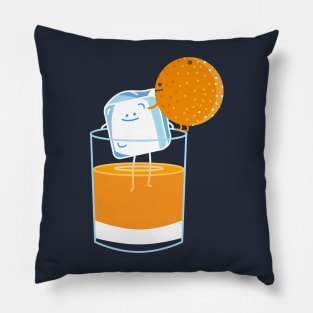 Orange juice couple Pillow