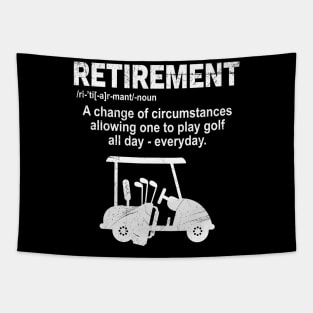 'Retirement Meaning Golfing' Funny Retirement Gift Tapestry