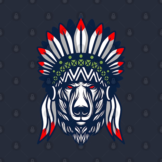 Wolf native american by Tuye Project