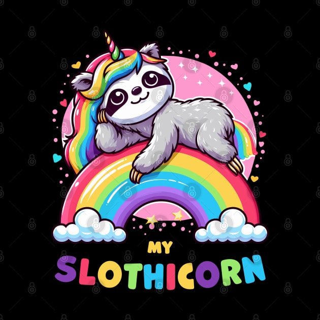 Slothicorn - Sloth Bliss by SergioArt