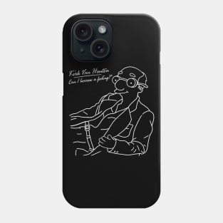 Can I Borrow A Feeling? - Outline Black Phone Case