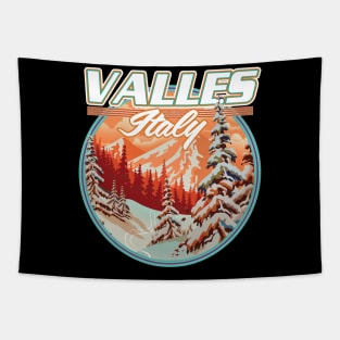 Valles Italy Logo Tapestry