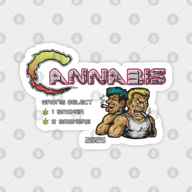Cannabis Contra Magnet by Wrongteeshirt