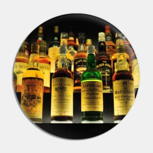 Collection of Whisky Bottles Pin