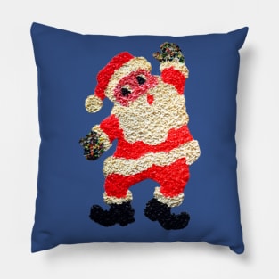 Vintage "Melted Plastic" Santa Pillow