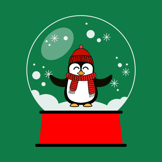 PENGUIN Snowglobe by SartorisArt1