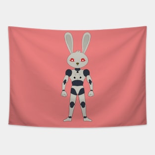 Futuristic robot android bunny Tapestry