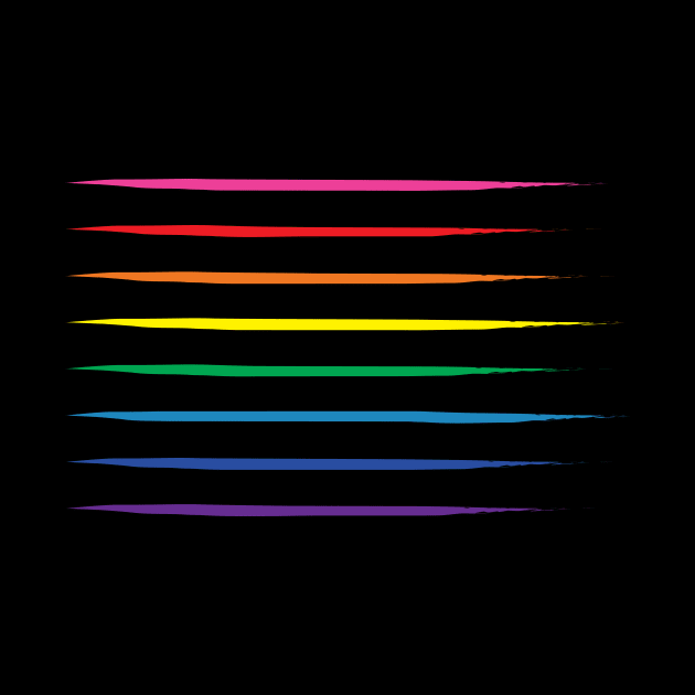 Gay Pride Flag Original Rainbow Stripes by SapphicReality