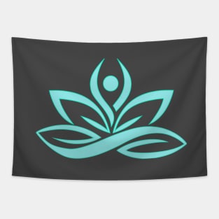 Lotus Flower turquoise I Yoga T-Shirt Tapestry