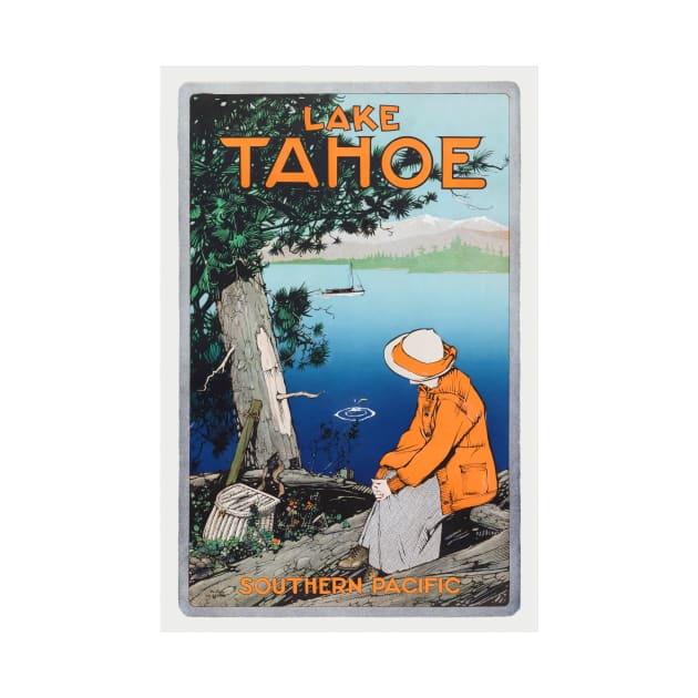 Lake Tahoe Vintage Travel Poster 1923 by vintagetreasure