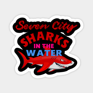 Virginia Beach Mako Sharks In The Water Magnet